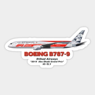 Boeing B787-9 - Etihad Airways "2019 Abu Dhabi Grand Prix" Sticker